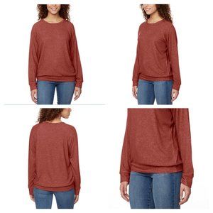 RED NWT Buffalo Ladies' Cozy Crewneck Top